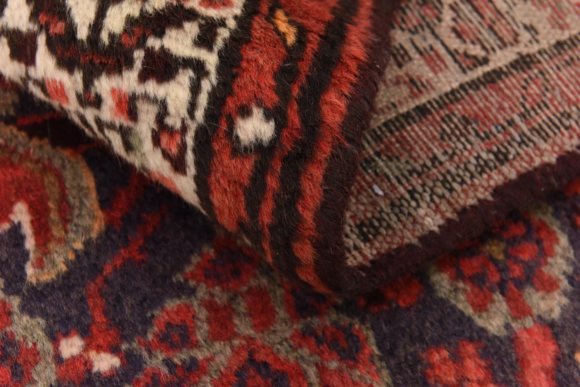 3' 5 x 10' Hand Knotted Malayer Persian Wool Runner Rug