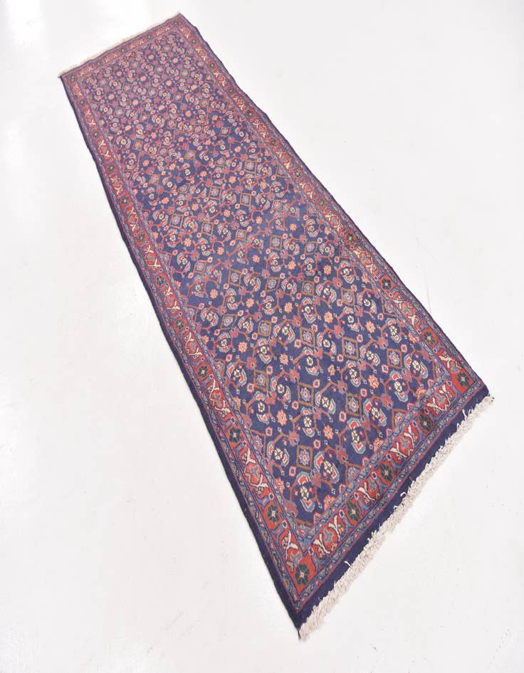 Detail image of 3' 6 x 10'  Hand Knotted Malayer Persian Wool Runner Rug