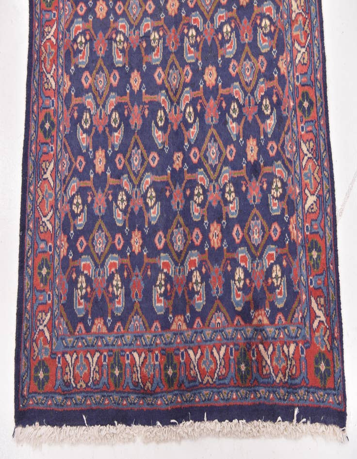 Detail image of 3' 6 x 10'  Hand Knotted Malayer Persian Wool Runner Rug