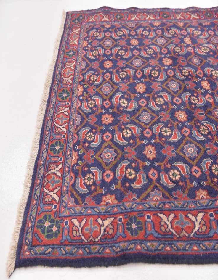 Detail image of 3' 6 x 10'  Hand Knotted Malayer Persian Wool Runner Rug