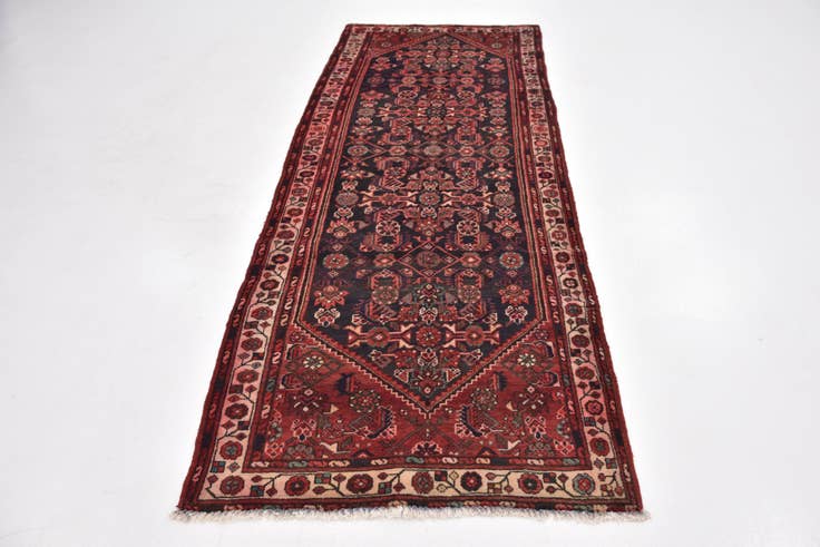 Detail image of 3' 6 x 9' 3 Hand Knotted Malayer Persian Wool Runner Rug