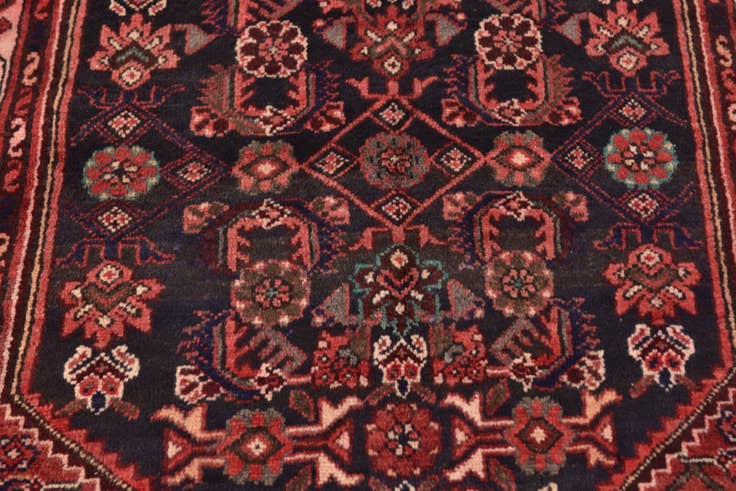 Detail image of 3' 6 x 9' 3 Hand Knotted Malayer Persian Wool Runner Rug