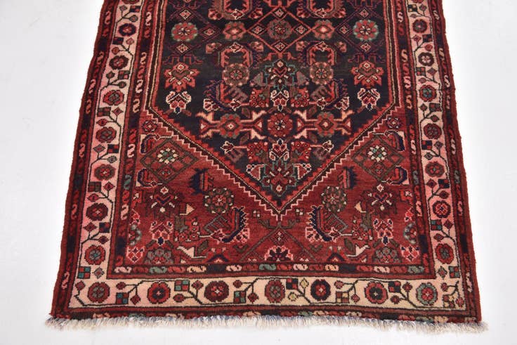 Detail image of 3' 6 x 9' 3 Hand Knotted Malayer Persian Wool Runner Rug