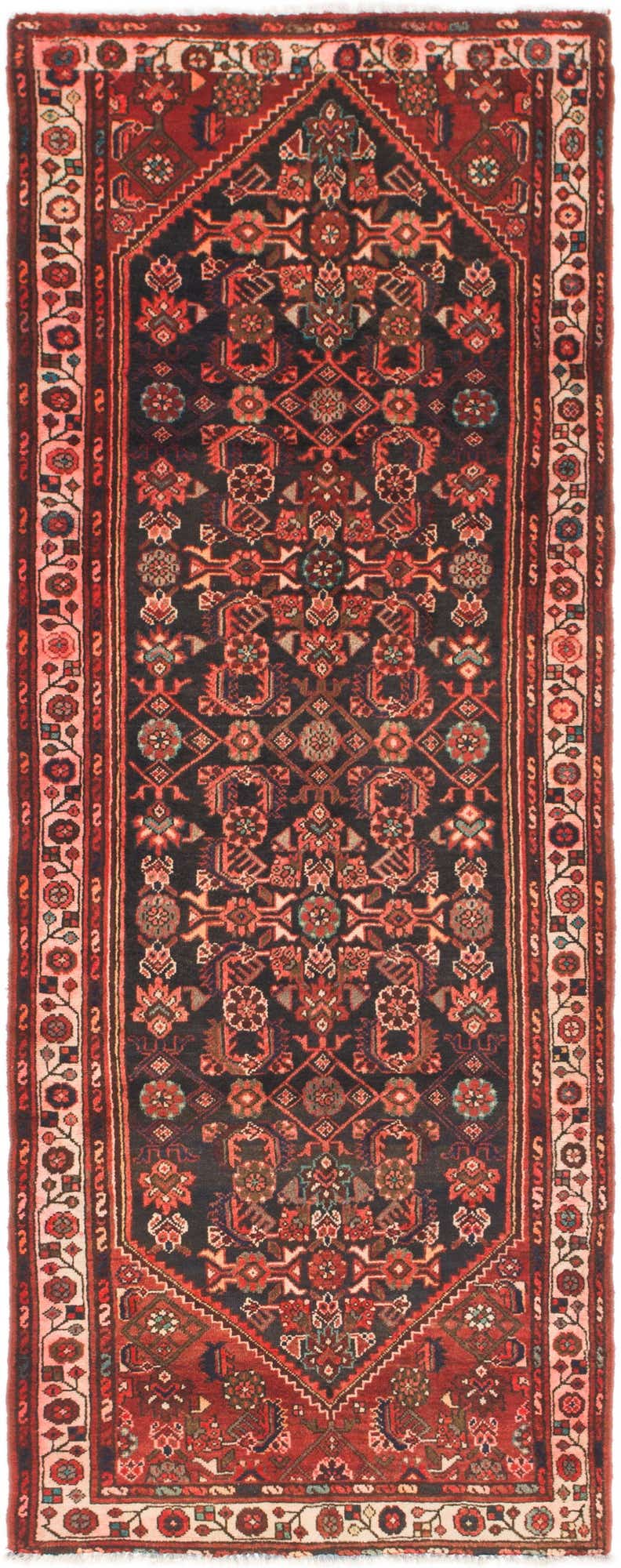 3' 6 x 9' 3 Hand Knotted Malayer Persian Wool Runner Rug