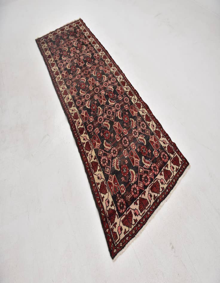 Detail image of 3' 6 x 9' 6  Hand Knotted Malayer Persian Wool Runner Rug