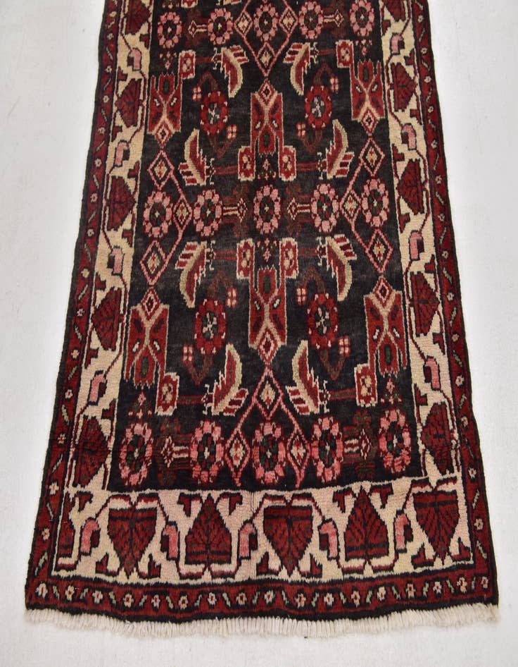 Detail image of 3' 6 x 9' 6  Hand Knotted Malayer Persian Wool Runner Rug