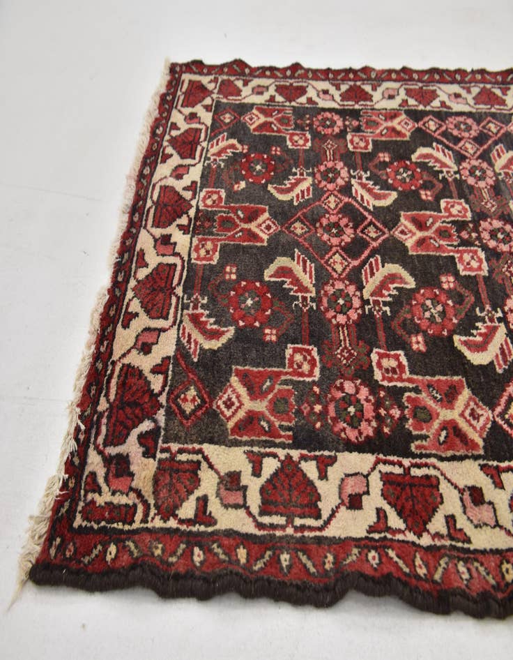 Detail image of 3' 6 x 9' 6  Hand Knotted Malayer Persian Wool Runner Rug