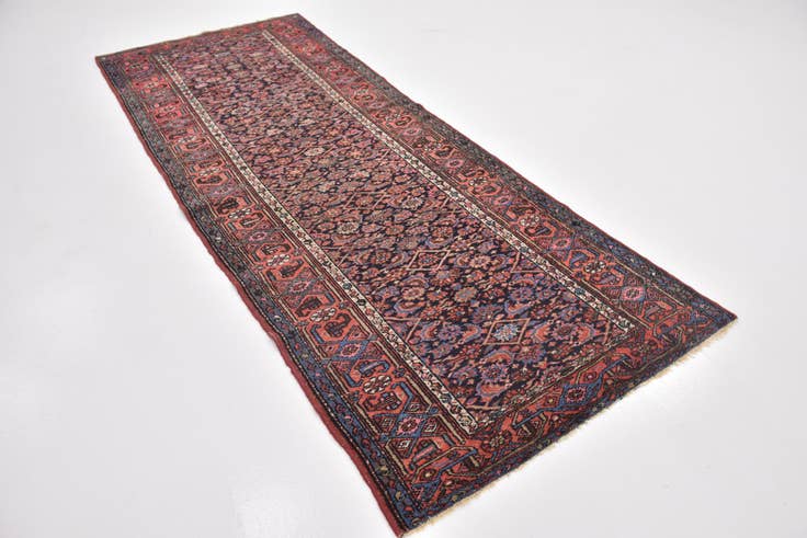 Detail image of 3' 10 x 10' 3 Hand Knotted Malayer Persian Wool Runner Rug