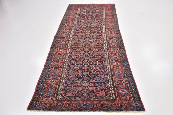 Detail image of 3' 10 x 10' 3 Hand Knotted Malayer Persian Wool Runner Rug