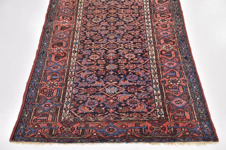 Detail image of 3' 10 x 10' 3 Hand Knotted Malayer Persian Wool Runner Rug