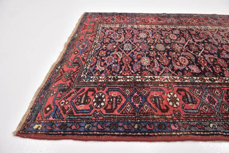 Detail image of 3' 10 x 10' 3 Hand Knotted Malayer Persian Wool Runner Rug