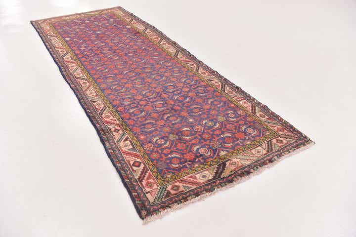 3' 8 x 9' 7 Hand Knotted Malayer Persian Wool Runner Rug