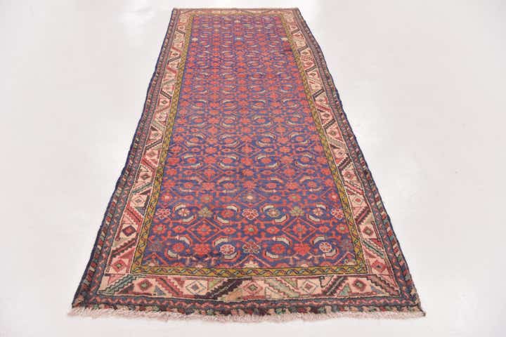 3' 8 x 9' 7 Hand Knotted Malayer Persian Wool Runner Rug