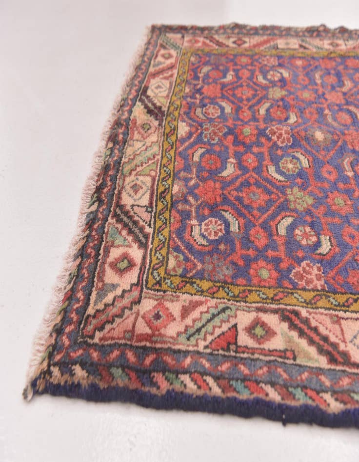 Detail image of 3' 8 x 9' 7  Hand Knotted Malayer Persian Wool Runner Rug