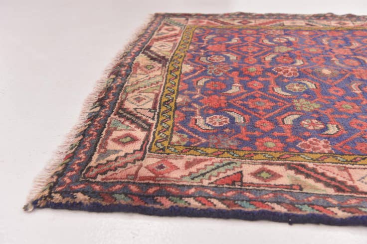 Detail image of 3' 8 x 9' 7 Hand Knotted Malayer Persian Wool Runner Rug