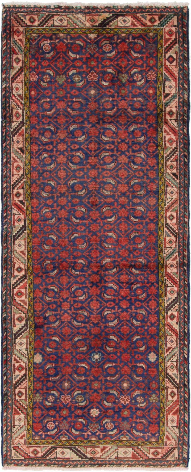 3' 8 x 9' 7 Hand Knotted Malayer Persian Wool Runner Rug