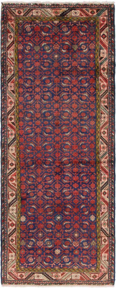 3' 8 x 9' 7 Hand Knotted Malayer Persian Wool Runner Rug