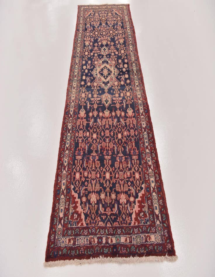 Detail image of 3' 3 x 9' 7  Hand Knotted Malayer Persian Wool Runner Rug