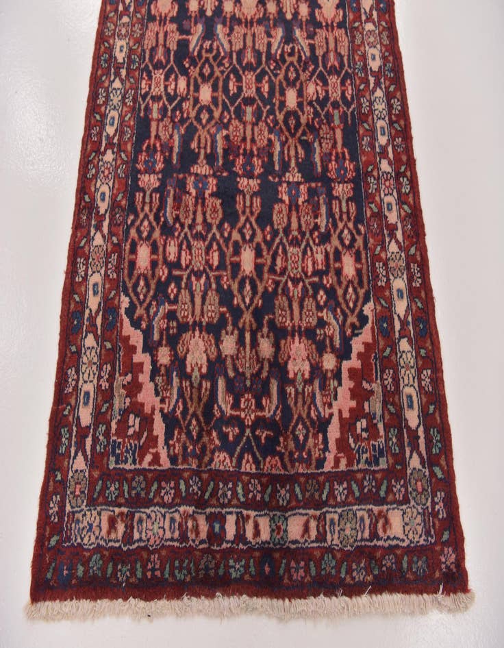 Detail image of 3' 3 x 9' 7  Hand Knotted Malayer Persian Wool Runner Rug