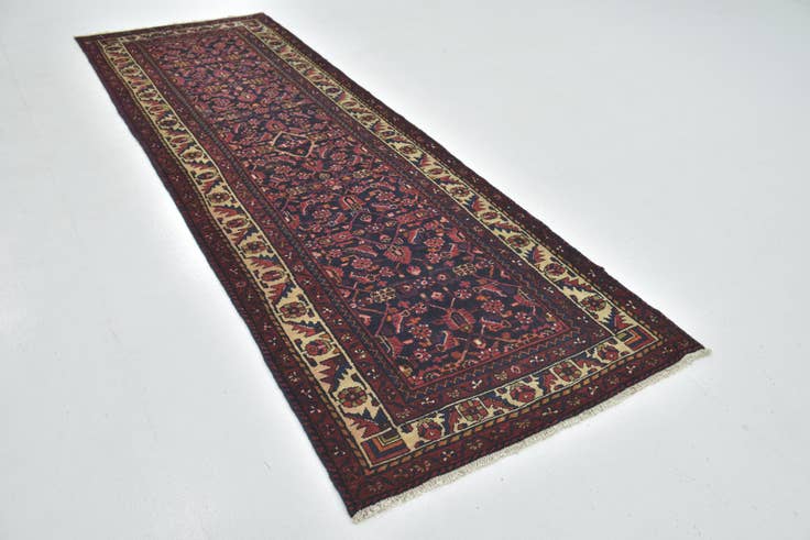 Detail image of 3' 6 x 10' 3 Hand Knotted Malayer Persian Wool Runner Rug