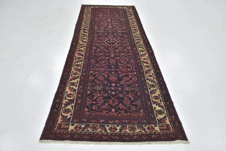 Detail image of 3' 6 x 10' 3 Hand Knotted Malayer Persian Wool Runner Rug