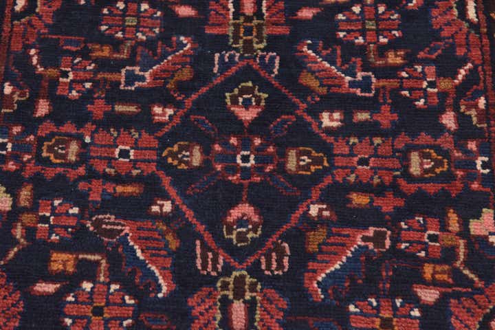 3' 6 x 10' 3 Hand Knotted Malayer Persian Wool Runner Rug