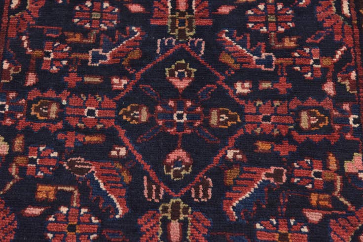 Detail image of 3' 6 x 10' 3 Hand Knotted Malayer Persian Wool Runner Rug