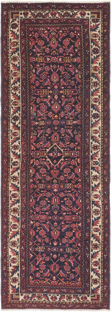 3' 6 x 10' 3 Hand Knotted Malayer Persian Wool Runner Rug