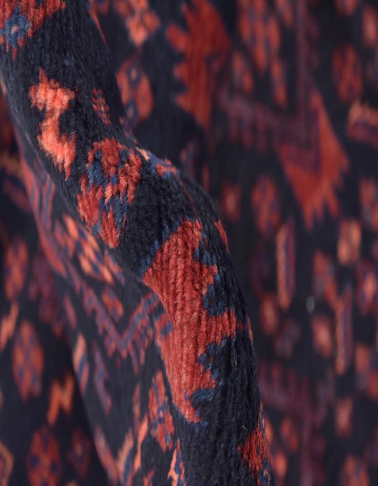 Detail image of 4' 5 x 10' 3  Hand Knotted Malayer Persian Wool Runner Rug