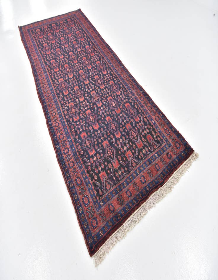 Detail image of 4' 5 x 10' 3  Hand Knotted Malayer Persian Wool Runner Rug