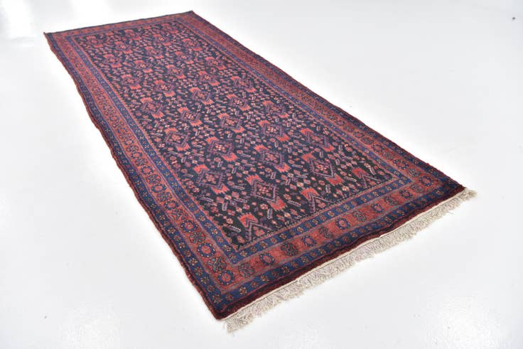 Detail image of 4' 5 x 10' 3 Hand Knotted Malayer Persian Wool Runner Rug