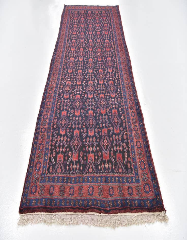 Detail image of 4' 5 x 10' 3  Hand Knotted Malayer Persian Wool Runner Rug