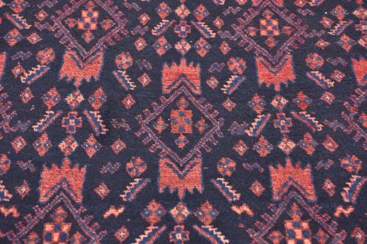 4' 5 x 10' 3 Hand Knotted Malayer Persian Wool Runner Rug