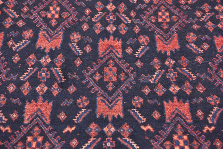 Detail image of 4' 5 x 10' 3 Hand Knotted Malayer Persian Wool Runner Rug