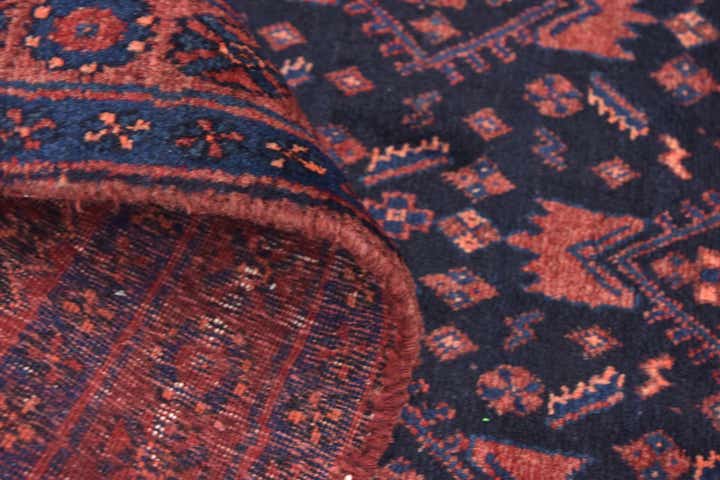 4' 5 x 10' 3 Hand Knotted Malayer Persian Wool Runner Rug
