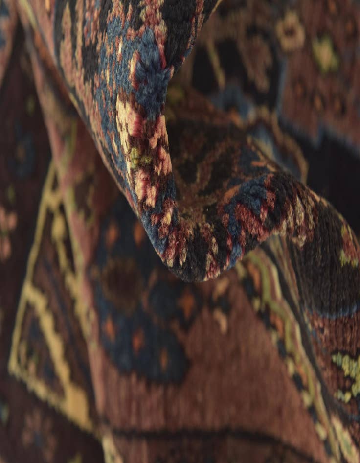 Detail image of 3' 5 x 10'  Hand Knotted Malayer Persian Wool Runner Rug