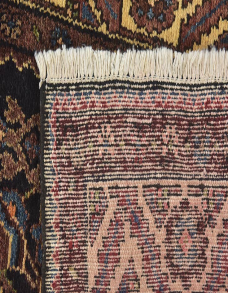 Detail image of 3' 5 x 10'  Hand Knotted Malayer Persian Wool Runner Rug