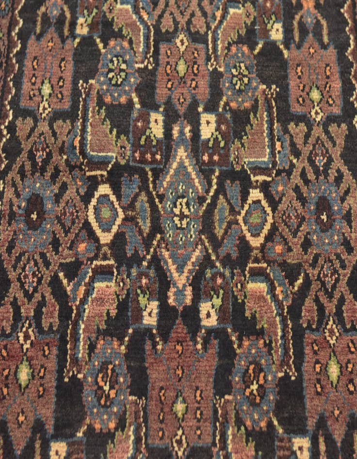 Detail image of 3' 5 x 10'  Hand Knotted Malayer Persian Wool Runner Rug