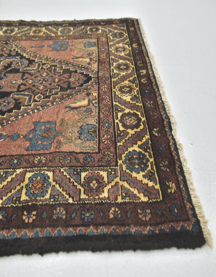 Detail image of 3' 5 x 10'  Hand Knotted Malayer Persian Wool Runner Rug