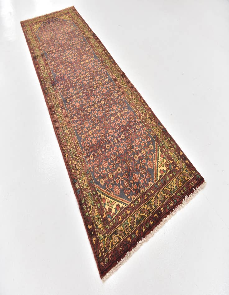 Detail image of 3' 6 x 11'  Hand Knotted Malayer Persian Wool Runner Rug