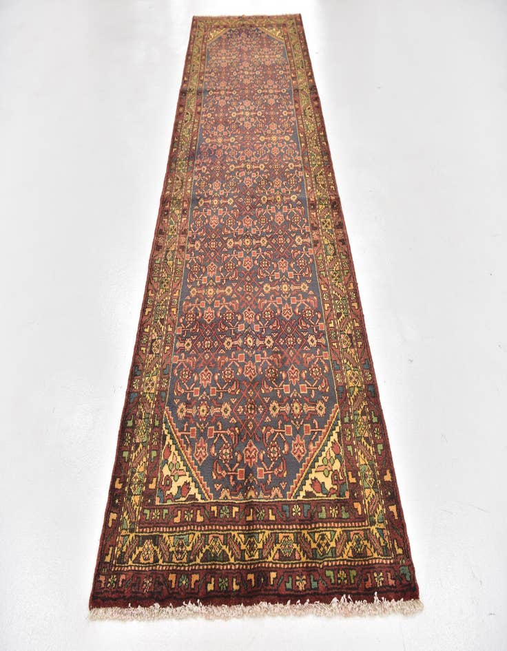 Detail image of 3' 6 x 11'  Hand Knotted Malayer Persian Wool Runner Rug