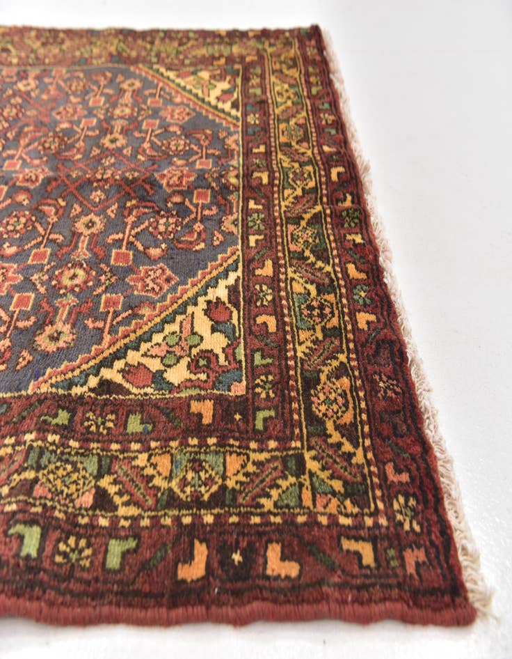 Detail image of 3' 6 x 11'  Hand Knotted Malayer Persian Wool Runner Rug