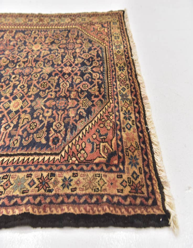 Detail image of 3' 7 x 10' 8  Hand Knotted Malayer Persian Wool Runner Rug