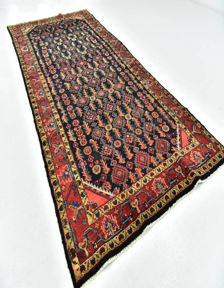 Detail image of 5' 2 x 10' 9  Hand Knotted Malayer Persian Wool Runner Rug