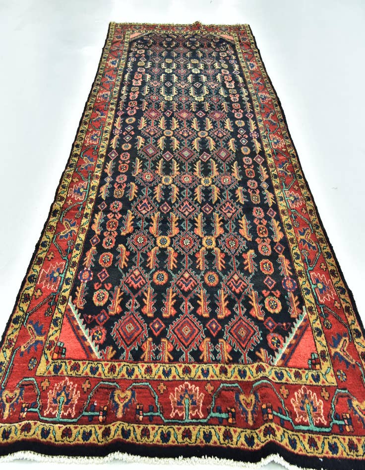 Detail image of 5' 2 x 10' 9  Hand Knotted Malayer Persian Wool Runner Rug