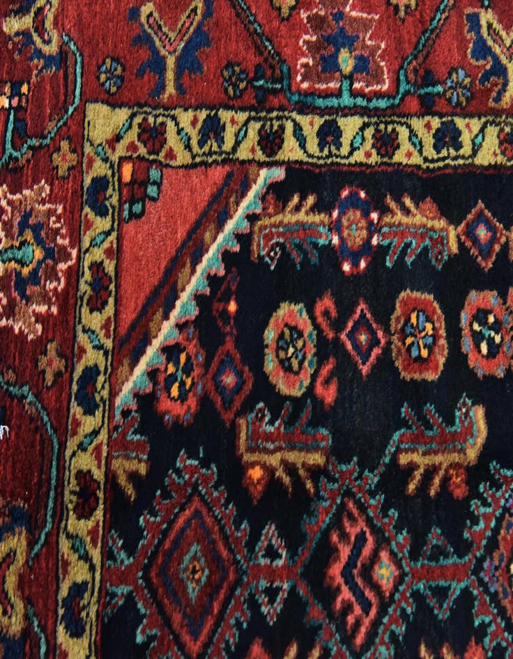 Detail image of 5' 2 x 10' 9  Hand Knotted Malayer Persian Wool Runner Rug