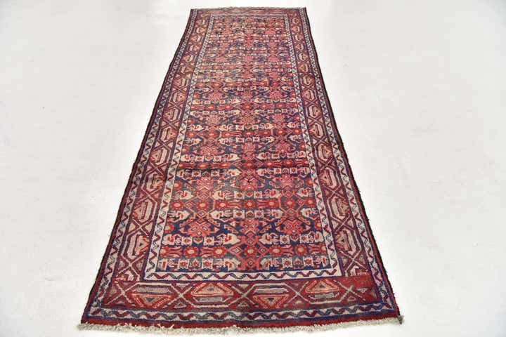 3' 7 x 10' Hand Knotted Malayer Persian Wool Runner Rug