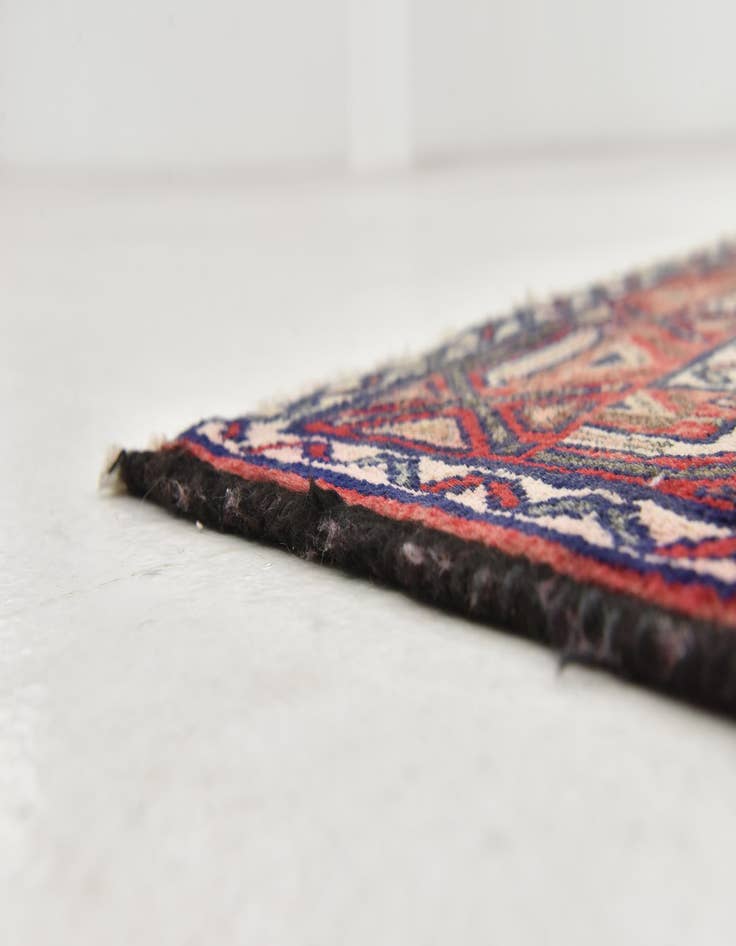 Detail image of 3' 7 x 10'  Hand Knotted Malayer Persian Wool Runner Rug