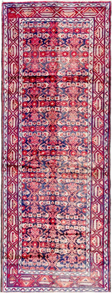 3' 7 x 10' Hand Knotted Malayer Persian Wool Runner Rug