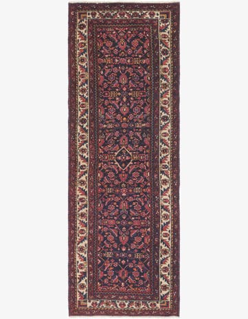 3' 6 x 10' 3 Hand Knotted Malayer Persian Wool Runner Rug